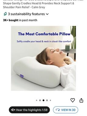 Chiropractic Memory Foam Pillow